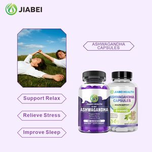 Fabricant de compléments alimentaires sur mesure, capsules d'ashwagandha personnalisées, améliore la qualité du sommeil pour les adultes, vitamines en gros - Product Image 6