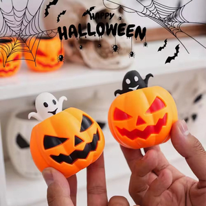 Taza de Calabaza de Halloween con Diseño de Fantasma, Juguete Antiestrés de TPR Duradero para Fiestas de Halloween y Bromas - Product Image 6