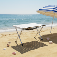Table pliante réglable en aluminium pour le camping en plein air