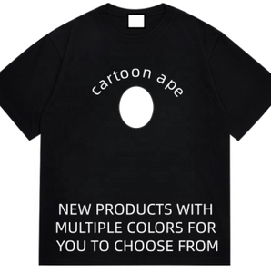 T-shirt Designer Bapees Version Haute Qualité 1:1 pour Homme, en Tissu Tricoté 100% Coton Uni, Décontracté, Respirant, Anti-boulochage, Manches Courtes, Tendance - Product Image 4