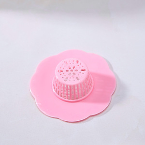 Washbasin Hair Filter Flower <b>Mesh</b> 5.5cm <b>Plastic</b> Sink Drain Cover Kitchen Waste Filter - Product Image 2
