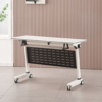 Ensemble Chaise et Bureau Mobile Pliant Moderne Minimaliste pour Formation et Conférence, Idéal pour Établissements Éducatifs, Modulaire en Acier Longue Durée