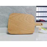 Planche à découper rectangulaire multifonctionnelle en bois de hêtre de 26 cm, nouveau style, avec poignée et anneau de suspension, pour pain et pizza, vente en gros