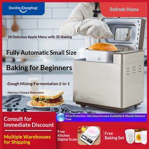 صانعة خبز منزلية جديدة أصلية، أوتوماتيكية بالكامل، معدنية، سعة 1000 جرام، لتخمير عجين الكيك وصنع الخبز المطهو على البخار - Product Image 5