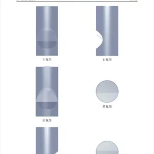 Boîtes en plastique PMMA transparent de haute qualité de 200MM de diamètre, contenant en acrylique pour bonbons