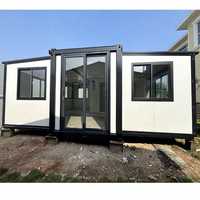 Maison préfabriquée extensible 2026 avec panneaux en acier et sandwich, facile à installer, 2 à 3 chambres, 1 salle de bain, maison pour grand-mère