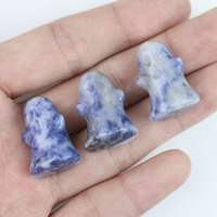 Vente en gros de petites pierres d'améthyste naturelles sculptées, cristaux fantômes, objets de guérison pour la décoration d'Halloween, souvenir, cadeau