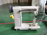 JUKKY 810 Machine à coudre industrielle pour perruques Machine à coudre industrielle manuelle à une aiguille en cuir à point noué pour perruques