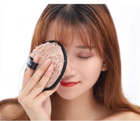 Yalina Éponge Démaquillante Douce en Fibre, Éponge Nettoyante Visage Double Face, Facile à Utiliser, Outil de Démaquillage Beauté