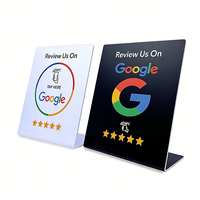 Support d'affichage NFC sans contact pour cartes cadeaux Google Play et avis Google, avec support de code QR personnalisé