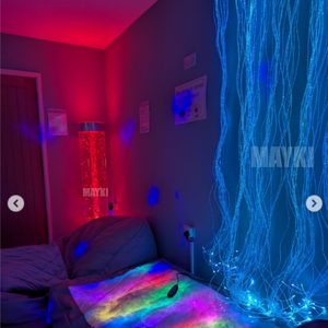 Cortina de Fibra Óptica Interactiva para Educación Especial, Cortina de Fibra Óptica con Cambio de Color, Equipo Sensorial LED para Autismo - Product Image 3