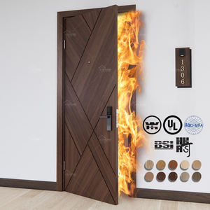 American Approved 20/30/45/60 mins <span class=keywords><strong>WH</strong></span> approuvé porte coupe-feu d'hôtel pour appartement porte intérieure en bois porte en contreplaqué ignifuge - Product Image 2