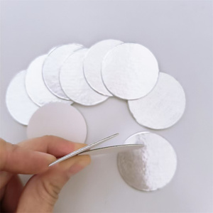 <span class=keywords><strong>Junta</strong></span> de Aluminio para Tapas de Botellas de Envases de Cosméticos, Revestimiento de Sellado Antiderrames, Revestimiento de Inducción para Vidrio, Muestra Gratuita - Product Image 1