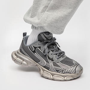 รองเท้าลำลองแบบผูกเชือกสำหรับผู้ชาย, รองเท้าลำลองสไตล์เอเวอร์กรีนเทรนด์แฟชั่นกันลื่นระบายอากาศได้ดีทำจากไมโครไฟเบอร์ - Product Image 6