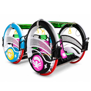 รถเล่นไฟฟ้าแบบโยก 2 ที่นั่ง รุ่น Commercial Happy Rolling Car พร้อมไฟ LED สำหรับสนามเด็กเล่นในร่มและกลางแจ้ง - Product Image 3