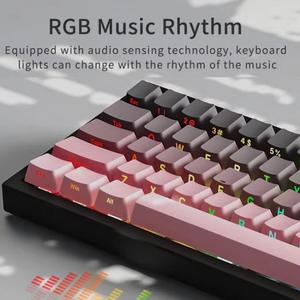 High-bright Wear-resistant TFT-<strong>color</strong> Screen Ajazz AK650 Tri-mode Wireless Mechanical Keyboard With Screen <strong>Knob</strong> RGB Light - Product Image 6