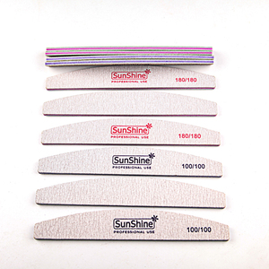 Tập tin móng tay nửa mặt trăng Hình dạng ngón tay dùng một lần 100/180 tùy chỉnh in logo làm móng tay móng tay tập tin - Product Image 1