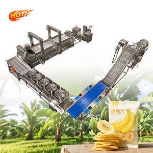 Ligne de production semi-automatique de chips de banane, de qualité alimentaire, avec pelage de banane, en acier inoxydable 304, haut rendement - Product Image 4
