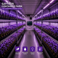 Système de culture modulaire en armoire pour ferme de safran, pour la production de fleurs et de plantes en intérieur