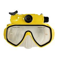 Masque de plongée 2k avec caméra vidéo grand angle étanche