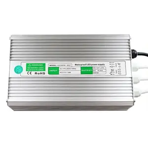 OEM IP67 إضاءة مقاومة للماء امدادات الطاقة 12V 24v 200W 300W 400W 500w 600w 800w 1000w محول مقاومة للماء led سائق