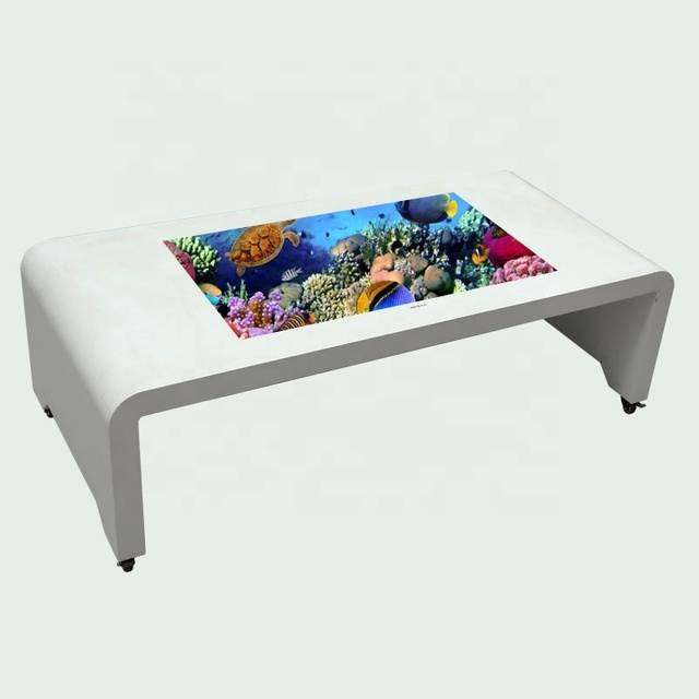 43 Inch HD Smart  Coffee Game Interactive Table LCD Multi Touch Screen Table Indoor