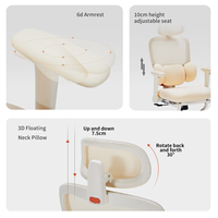 Chaise de bureau exécutive ergonomique moderne en tissu maillé, pliable, avec accoudoirs 6D réglables, soutien lombaire enveloppant et structure en fer