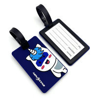 Étiquette de bagage personnalisée en PVC souple, étiquette de nom en caoutchouc, carte en papier, sangle en silicone avec boucle, étiquette de bagage de voyage, cadeau promotionnel d'entreprise