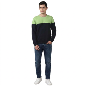 Sweat-shirt à col rond surdimensionné en coton 100% de gros, OEM personnalisé, poids lourd, sans capuche - Product Image 1