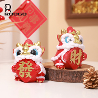 Figurine de danse du dragon en résine, style chinois porte-bonheur, pour la maison, le bureau, ou comme cadeau – Vente en gros