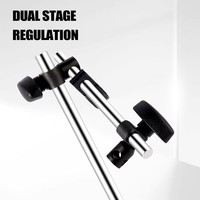 Support magnétique à double tige avec force de maintien de 60 kg, support d'indicateur à cadran avec réglage fin pour tour, fraiseuse, CNC