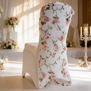 Dây buộc ghế hoa thêu ren organza đẹp, bán buôn, dùng cho đám cưới, khách sạn, tiệc ăn, trang trí Giáng sinh - Product Image 2