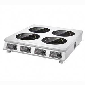 Table de cuisson à induction étanche Kitchen Touch 3000W haute puissance, 2 brûleurs, en acier inoxydable, commande tactile et contrôlée par application - Product Image 1