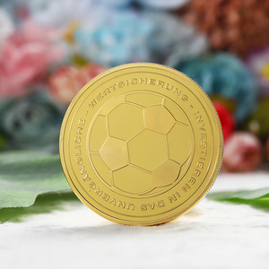 Nouvelles Collections 2025 de Pièces Rondes Estampées à Chaud de Stars du Sport, Pièce de Monnaie 3D Brillante Plaqué Or avec Logo de Football Gravé - Product Image 2