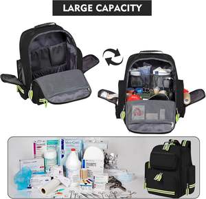 Muestra gratis personalizada 3D Efecto elevado marca Logo PVC goma silicona etiqueta Primeros Auxilios emergencia mochila Go bolsa médica - Product Image 4