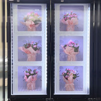 2-16 ℃   Distributeur automatique de fleurs à 12 compartiments, design élégant, pour grandes compositions florales, idéal pour les entreprises