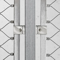 304 316 Filet de treillis métallique en acier inoxydable tressé à embouts flexibles pour balustrades de balcon, décoration architecturale et clôtures de protection