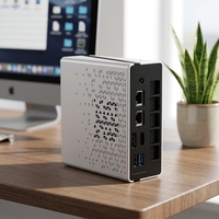 Supplier Mini PC CHUWI OEM AMD Ryzen 5 6600H, 16GB LPDDR5, 512GB SSD, Windows 11 Pro, Komputer Desktop Bisnis