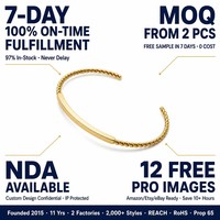 Meilleure Vente 2026 Bracelet Manchette Ouvert Torsadé en Acier Inoxydable Plaqué Or 18K, Étanche et Inaltérable - Jonc Tendance
