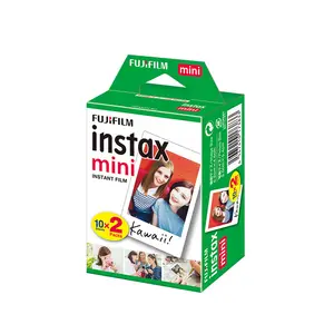 Fujifilm Instant Mini Film Mini Kamera 20 Blatt Film für Instax Case Black Cover Smart Film