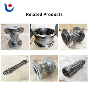 Manguera trenzada de <span class=keywords><strong>metal</strong></span> con brida de acero inoxidable, diferentes longitudes personalizadas, para uso industrial a alta temperatura y alta presión - Product Image 3