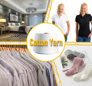 Хит 100% хлопок 20S/1, мягкая пряжа с открытым концом, высокопрочная сырая белая для вязания, оптовая продажа с фабрики Deyuanchang - Product Image 6