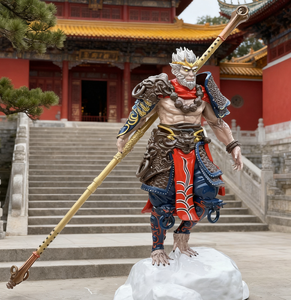 Phim hoạt hình huyền thoại đen tượng Wukong vẽ tay nhựa trang trí sân vườn ngoài trời khỉ Vua sân cỏ thiết kế không thấm nước - Product Image 1