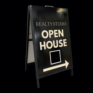 Double Sided Pavement Sign Poster Pavement Sign Cinema Poster Show <b>Advertising</b> Display - Product Image 1