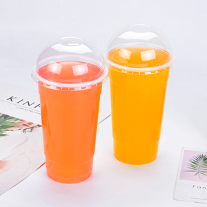 Tasse jetable en plastique PP 700ml, gobelet pour smoothie, bulle, thé, yaourt, haute qualité, 50 pièces - Product Image 2