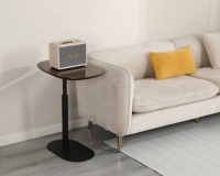 ADA Moderne Minimaliste Ergonomique 360 °   Table pivotante pour salon, réglable en hauteur par vérin à gaz, console latérale stable, bureau