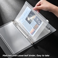 Pochette de classement A4/A5 en PVC transparent à fermeture éclair, imperméable et résistante à l'humidité, dossier plastique très vendu