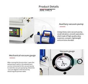 Laboratório elétrico alta temperatura atmosfera câmara forno mufla atmosfera controlada - Product Image 5