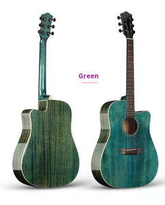 <span class=keywords><strong>Guitarra</strong></span> Electroacústica Folk de Gama Alta de 41 Pulgadas en Madera Maciza Pulida con Chapa Completa de Abeto, Caoba, Tilo y Diapasón de Palisandro - Product Image 5