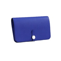 Dompet Panjang Wanita Kulit Asli Modis dengan Banyak Slot Kartu Kapasitas Besar Dompet Genggam OEM ODM
